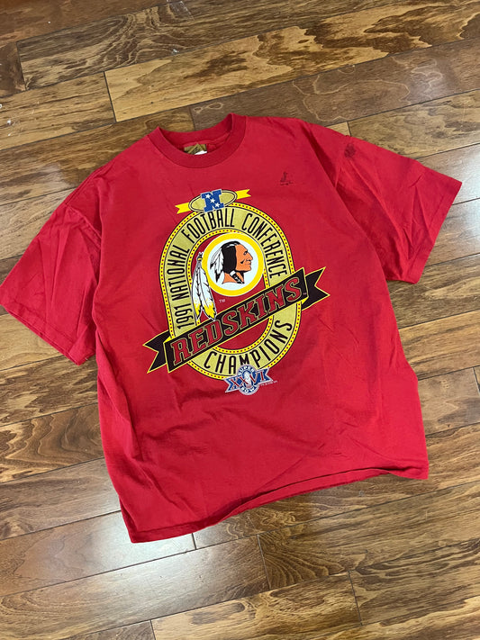 1990 Washington Redskins Super Bowl Nutmeg Tee (XL)