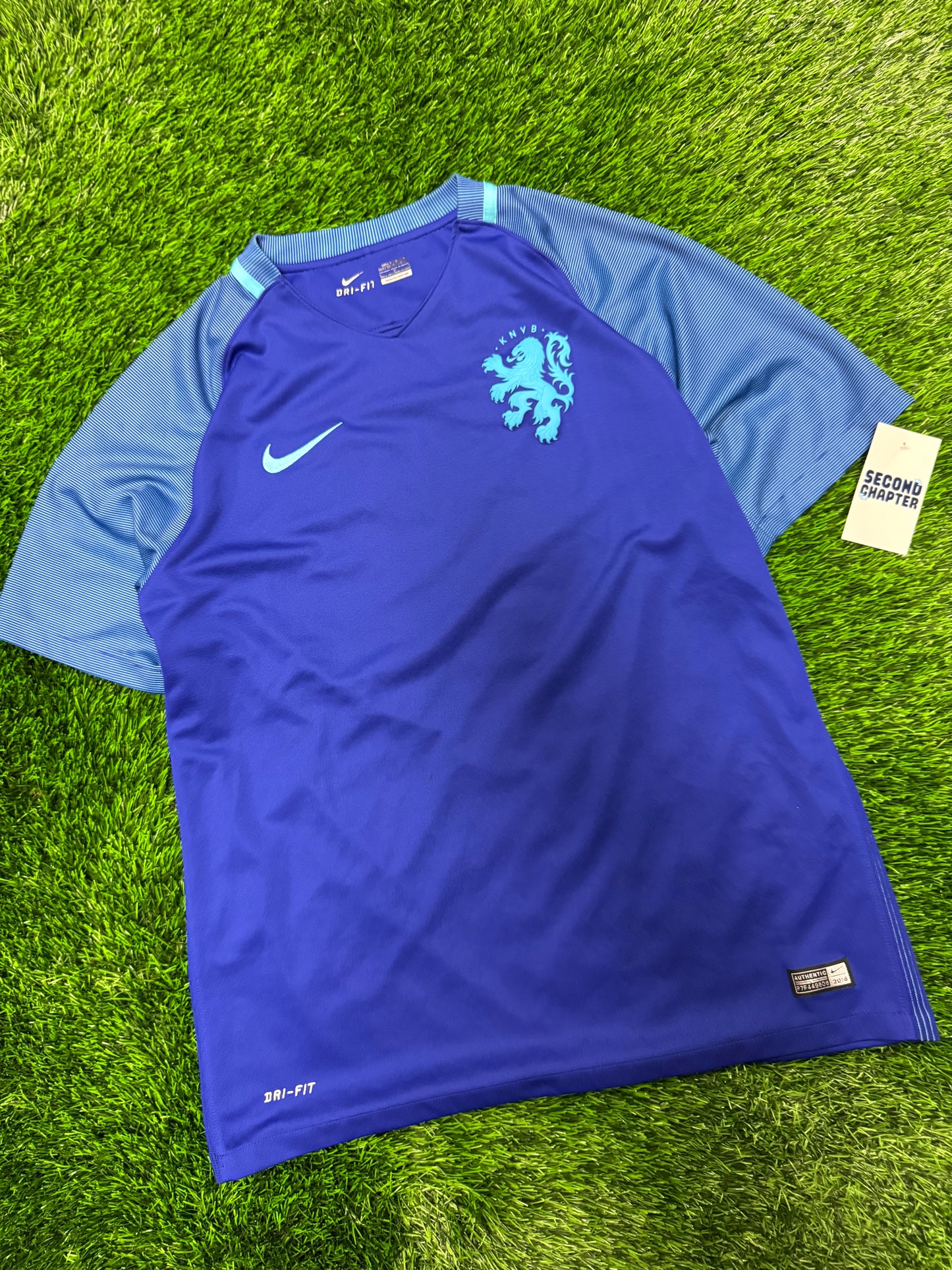 Netherlands KNVB National Team Nike Away Soccer Jersey 2016 Kit (L)