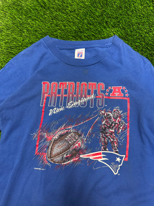 1993 New England Patriots Logo 7 Tee (Youth XL)