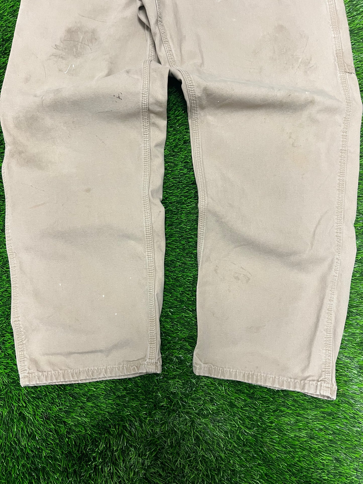 Carhartt Beige Carpenter Workwear Carpenter Pants (36 x 30)