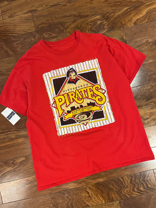 00s Pittsburgh Pirates National Champs MLB Vintage Tee (XL)