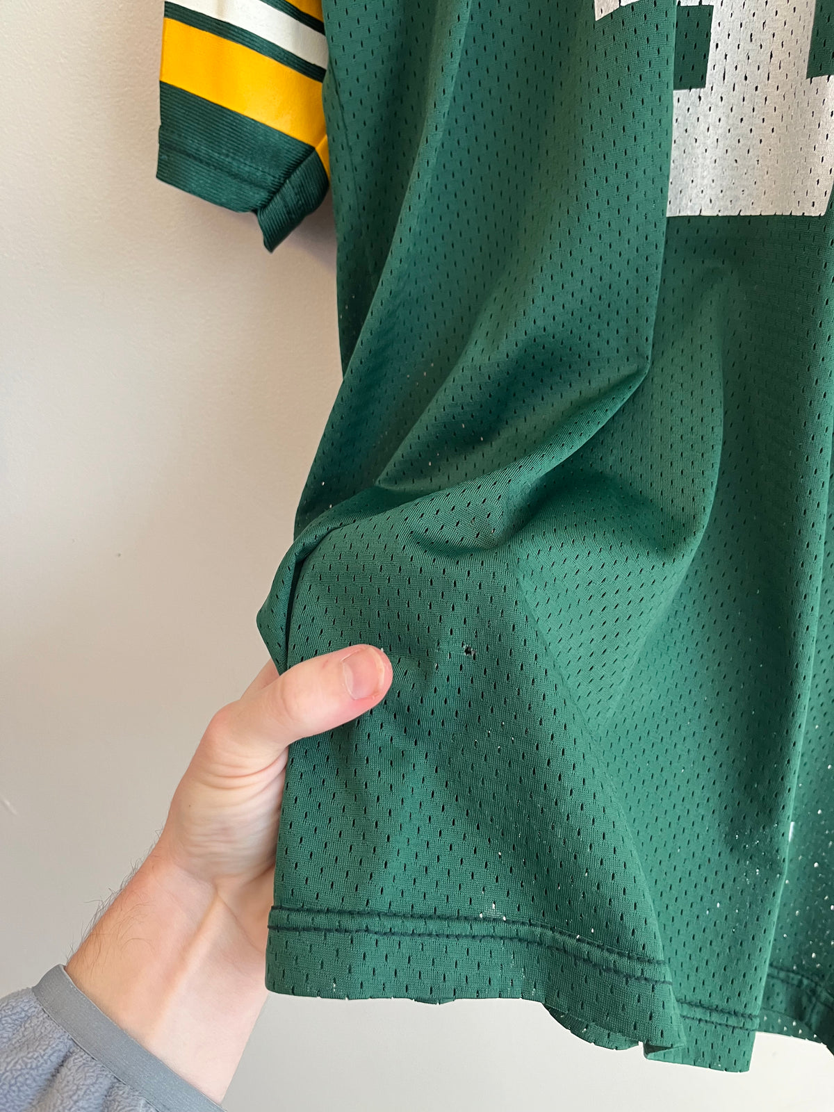90s Green Bay Packers Brett Favre Cracked Reebok Jersey (M)