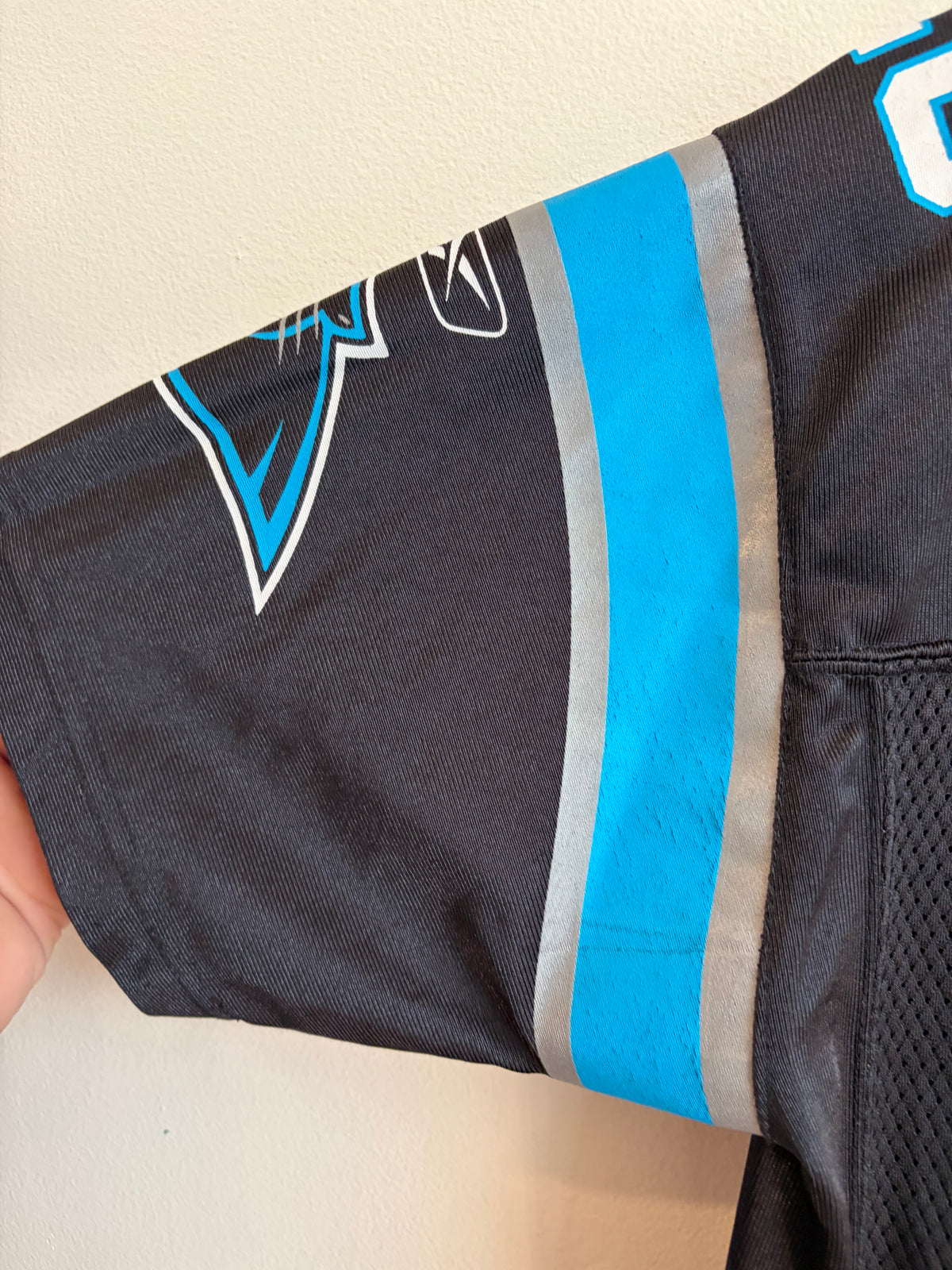 2000's Carolina Panthers Jonathan Stewart Reebok Home Jersey (Youth L)