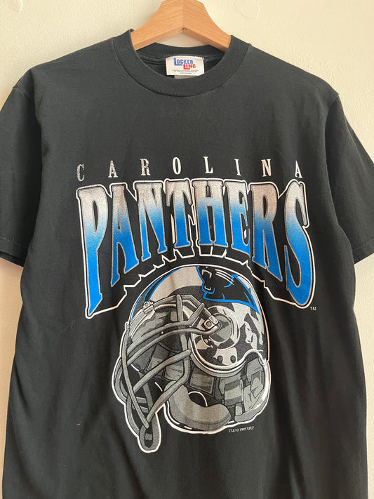 1995 Carolina Panthers Locker Line Spell Out Tee (M)