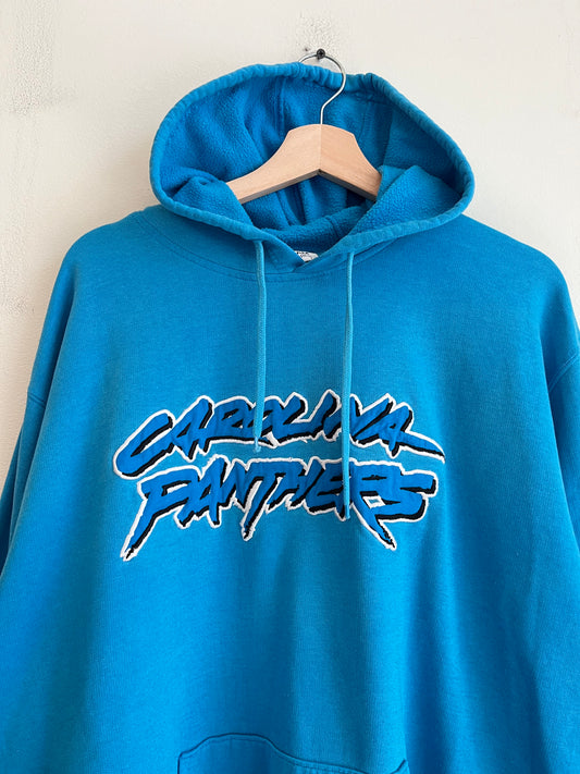 2010 Carolina Panthers Blue Cat Scratch Hoodie (XXL)