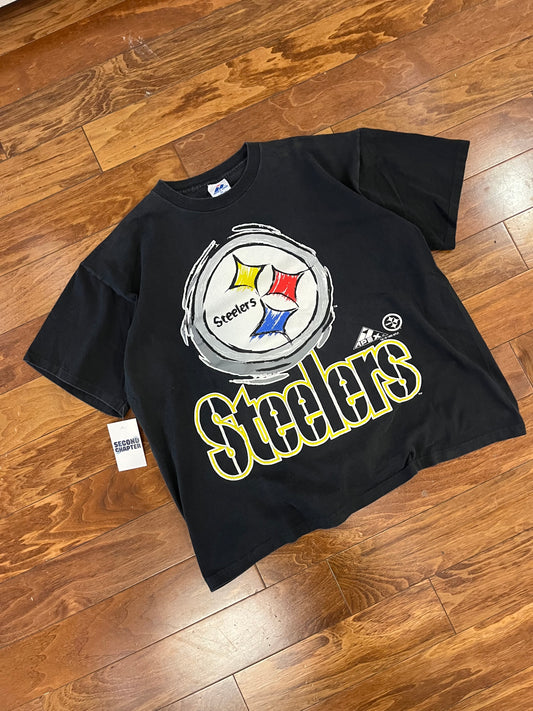1993 Pittsburgh Steelers Apex Big Graphic Boxy Tee (XL)