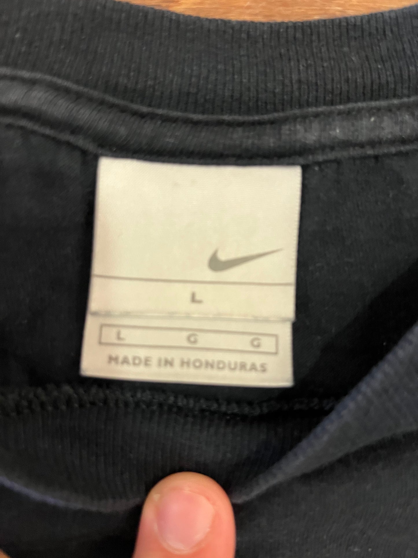 00s Nike Air Basketball Black Tee (L)