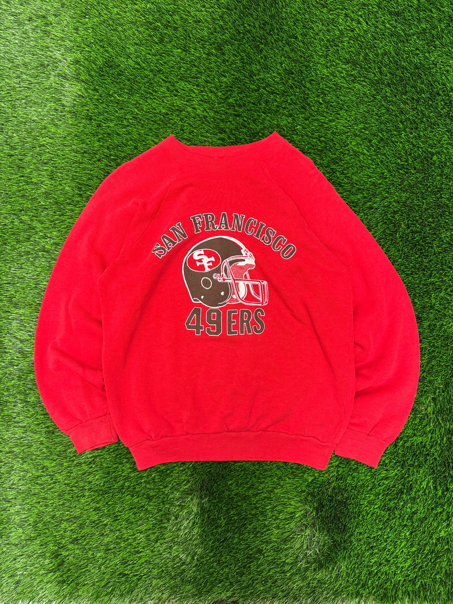 80s San Francisco 49ers Helmet Crewneck (M)