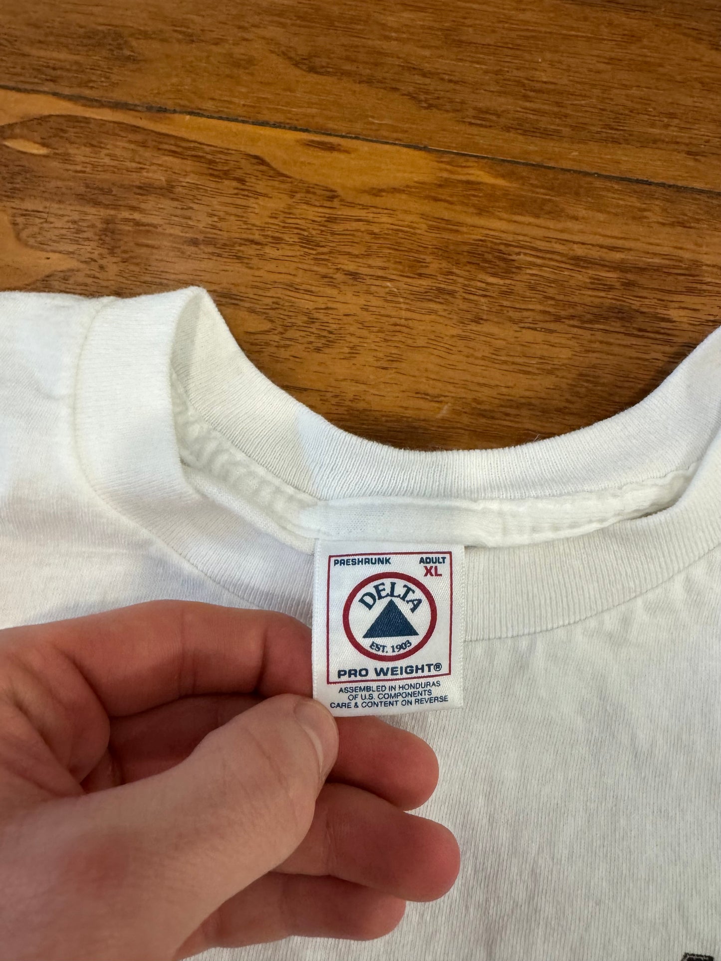 1999 MBNA Nascar Graphic White Tee (XL)