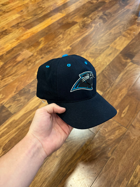 90s Carolina Panthers Logo Athletics Black Essential Hat (OS)