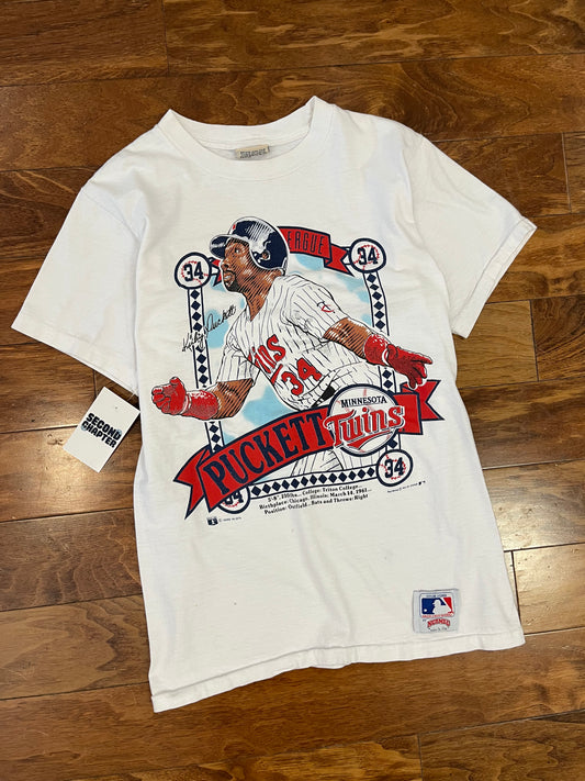 1990 Minnesota Twins Kirby Puckett Nutmeg Tee (M)