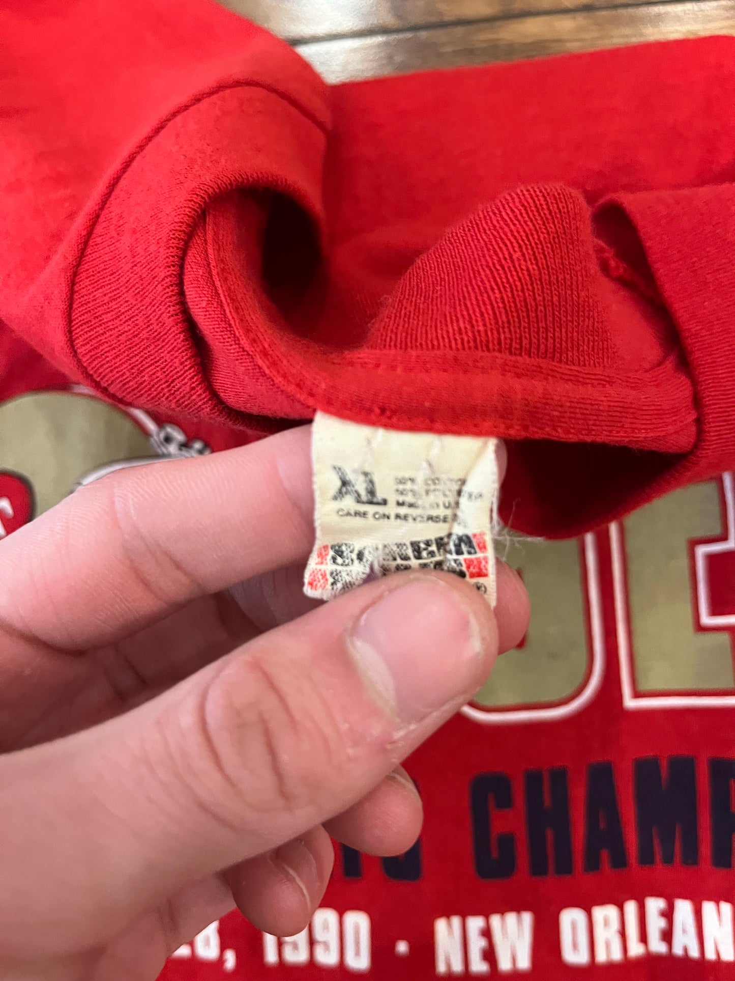 1990 San Francisco 49ers Super Bowl Tee (L)