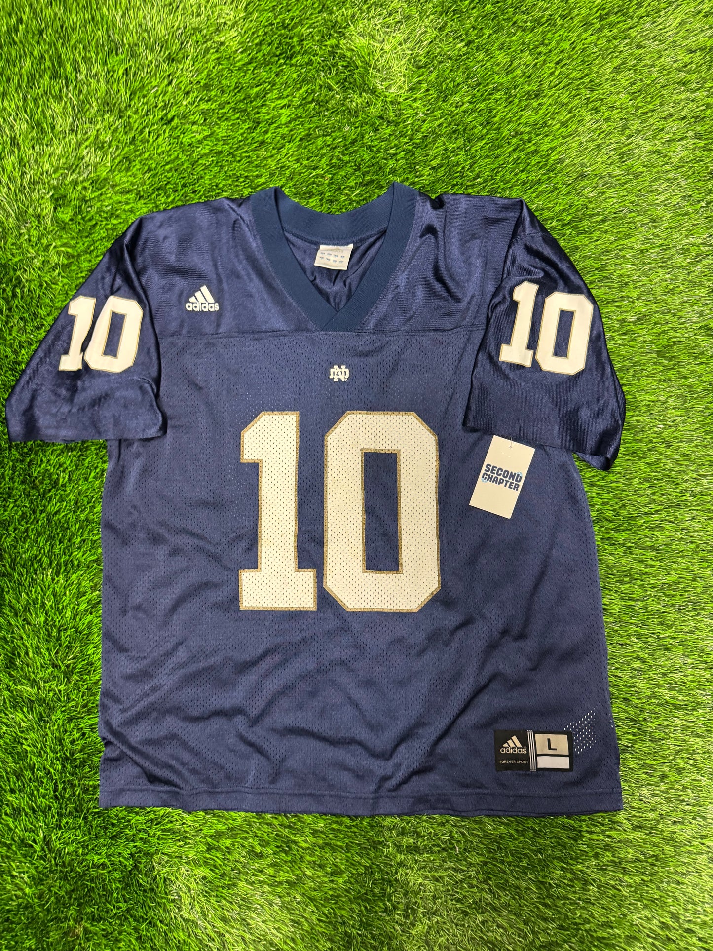 00s University of Notre Dame Vintage NCAA Football Jersey (L)