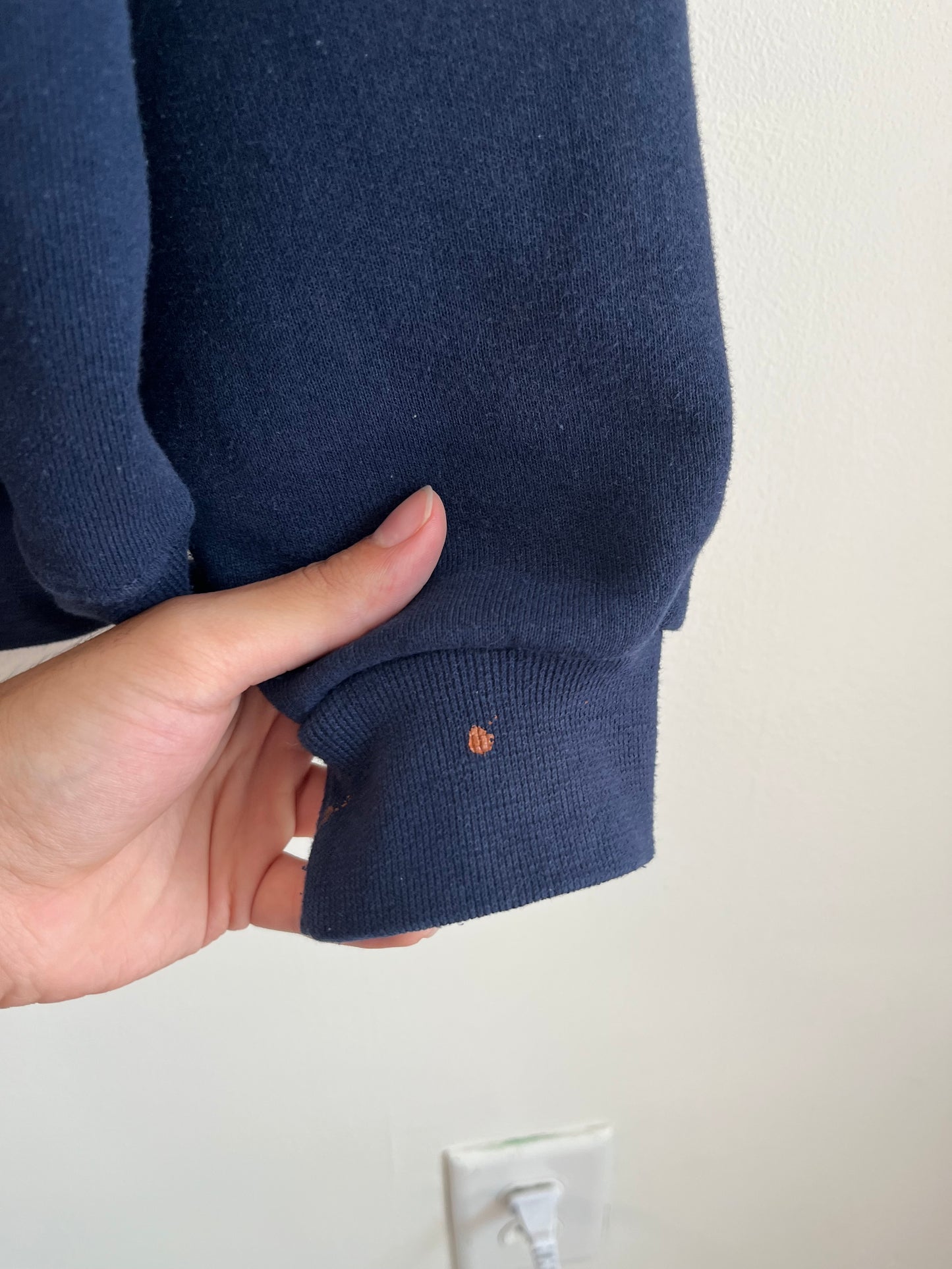 00s Russell Full Zip Y2K Navy Hoodie (L)