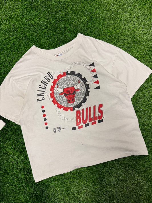 90s Chicago Bulls Team Hanes Vintage NBA Graphic Tee (XL)