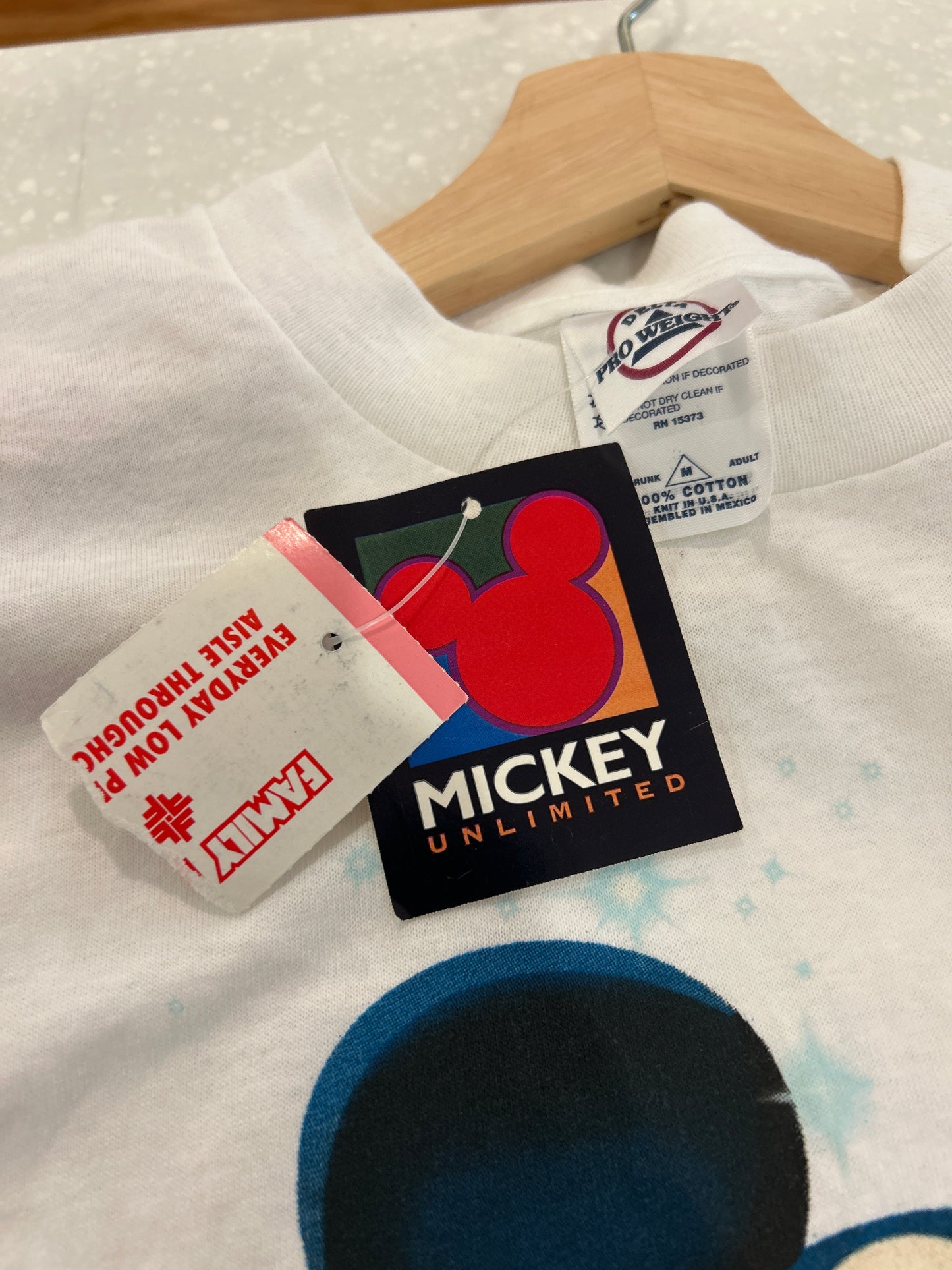 00s Mickey Mouse Deadstock White Disney Tee (M)