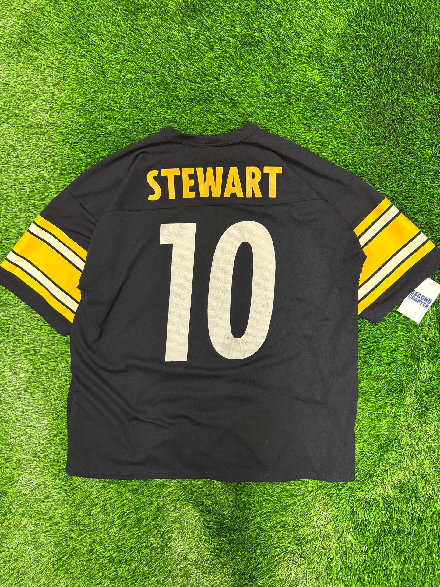 90s Pittsburgh Steelers Logo 7 Kordell Stewart #10 Jersey (XL)