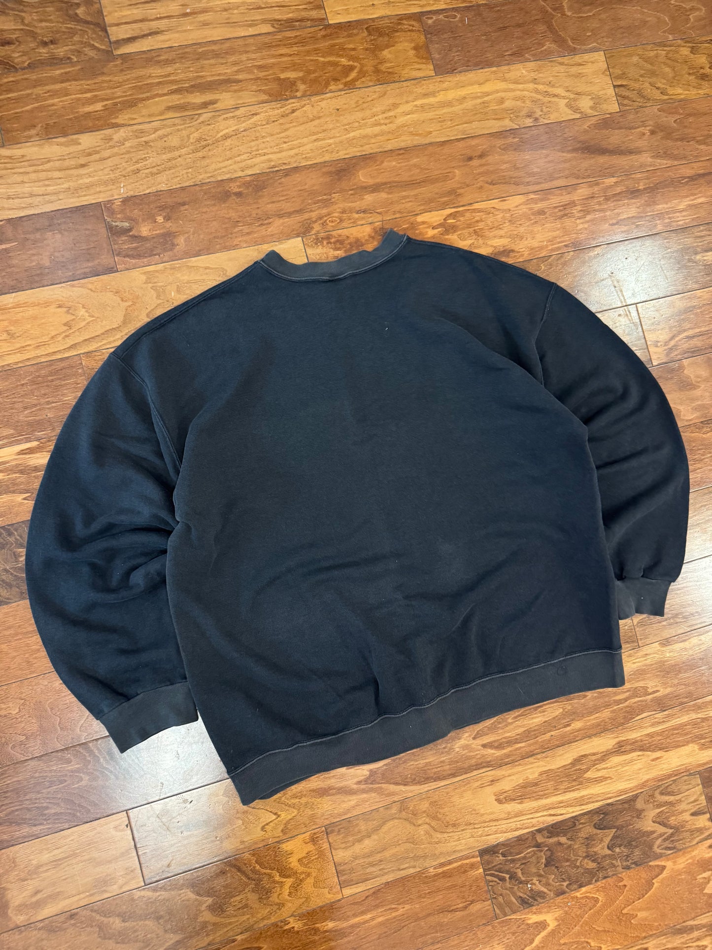 1993 Carolina Panthers Faded Black Crewneck (XL)