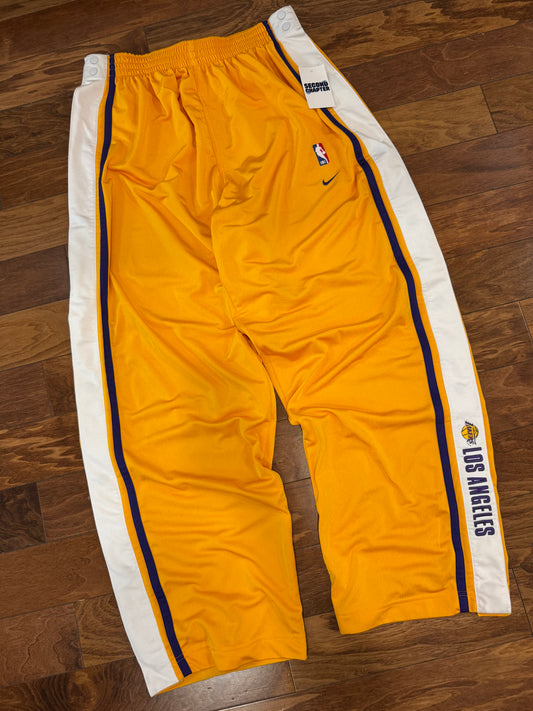 00s LA Lakers Vintage Nike Team Breakaway Track Pants (XXL)
