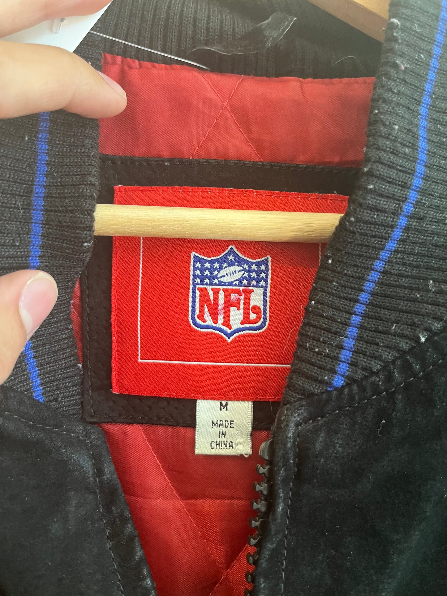 00s New York Giants Suede NFL Jacket (M)