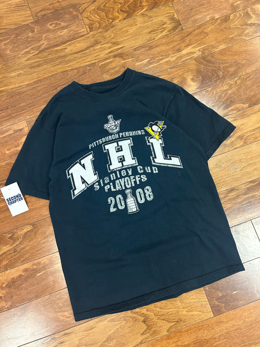 2008 Pittsburgh Penguins NHL Playoffs Tee (M)