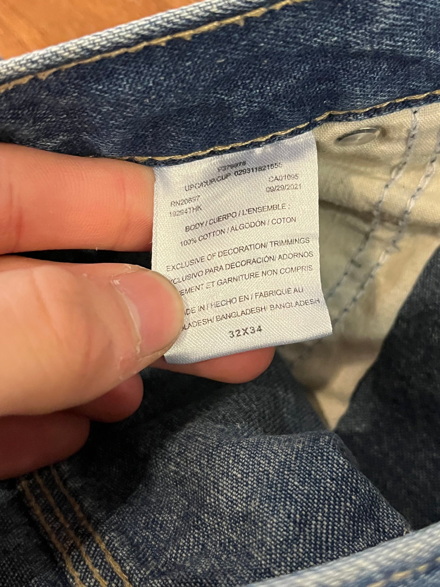 00s Dickies Dark Wash Distressed Shorts (32)