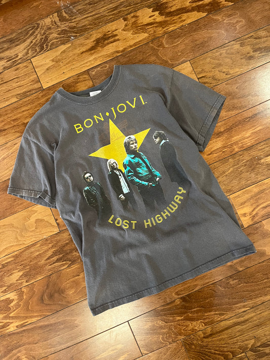 2008 Bon Jovi Lost Highway Music Tour Tee (M)