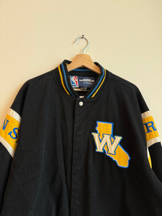 00s Golden State Warriors Jeff Hamilton Varsity Jacket (XL)