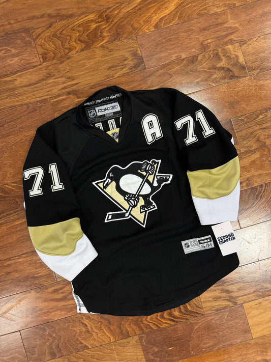 00s Pittsburgh Penguins Malkin Reebok Jersey (Youth S/M)