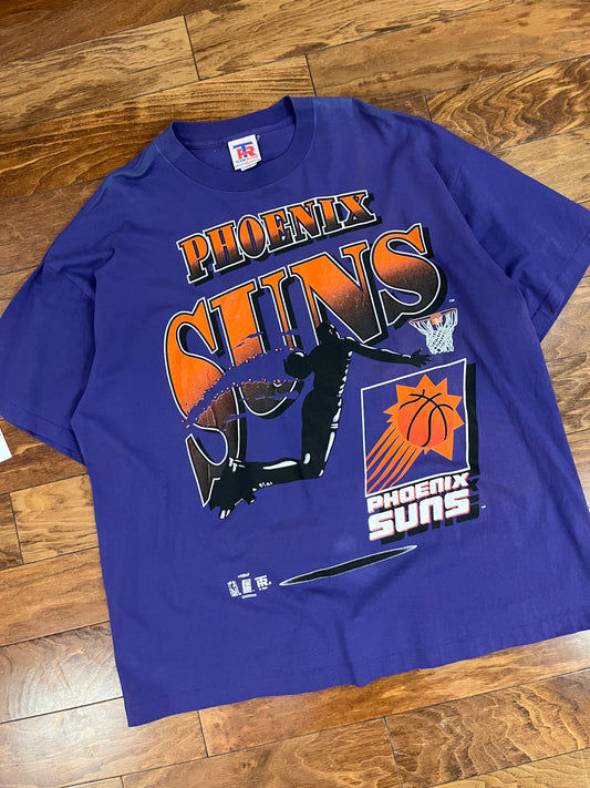 1995 Phoenix Suns Spell Out Vintage Graphic NBA Tee (XL)