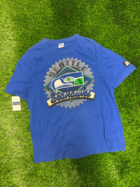 1993 Seattle Seahawks Starter Logo Tee (L)