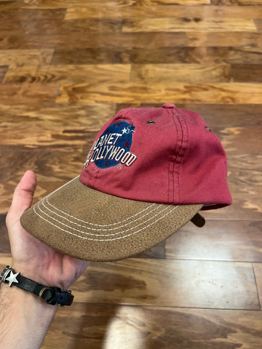 1995 Planet Hollywood Spell Out Vintage Adjustable Hat (OS)