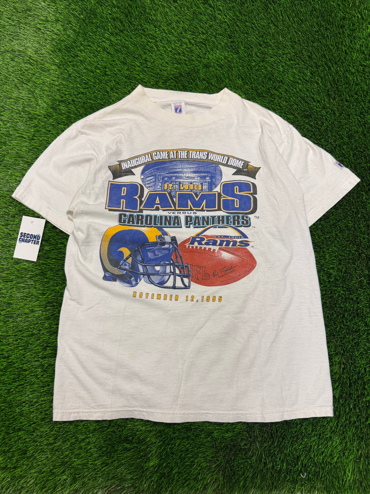 1995 Rams v Panthers Inaugural Game Tee (L)