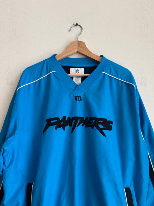2008 Carolina Panthers Blue Cat Scratch Windbreaker (L)