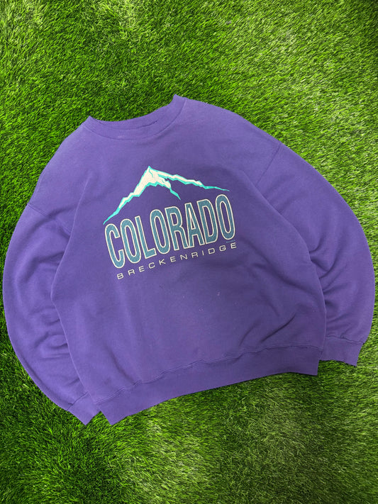 90s Colorado Breckenridge Vintage Ski Resort Crewneck (XL)