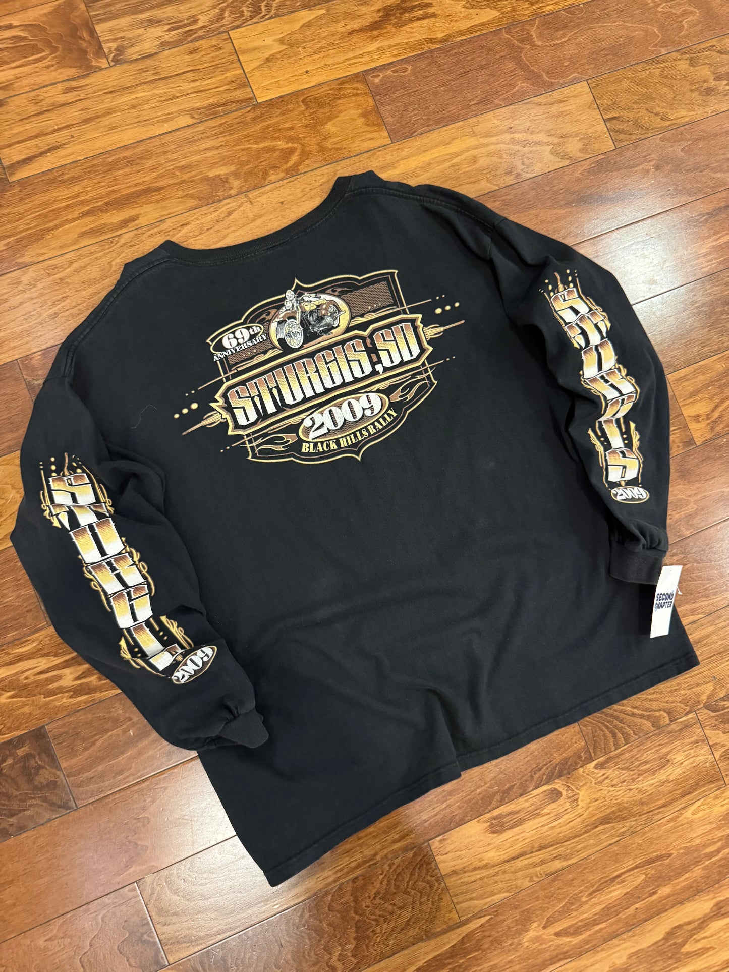 2009 Sturgis South Dakota Sleeve Hit Graphic Long-Sleeve Tee (XL)