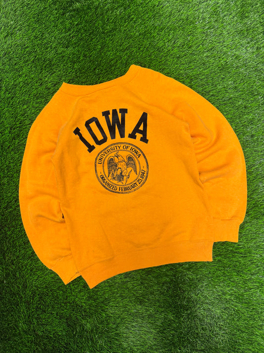 70s University Of Iowa Champion Vintage Crewneck (S)