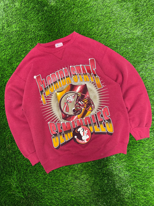 90s Florida State University FSU Shattered Graphic Vintage Crewneck (L)
