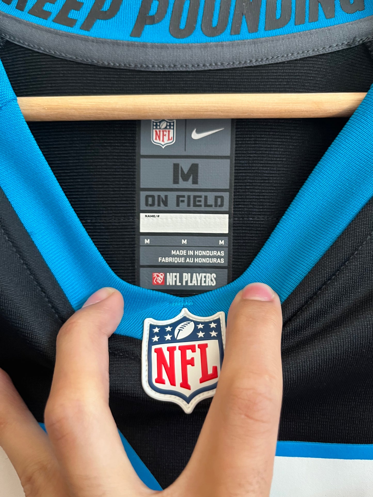 2022 Carolina Panthers Christian McCaffery Nike Home Jersey (M)