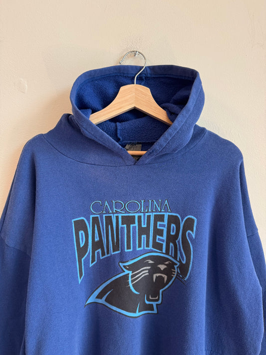 90s Carolina Panthers Dark Blue Hoodie (XL)