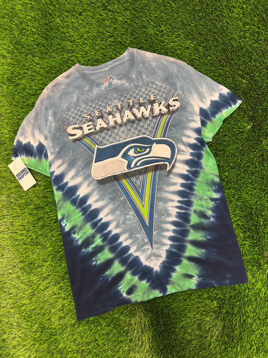 00s Seattle Seahawks Majestic Tie Dye Tee (M)