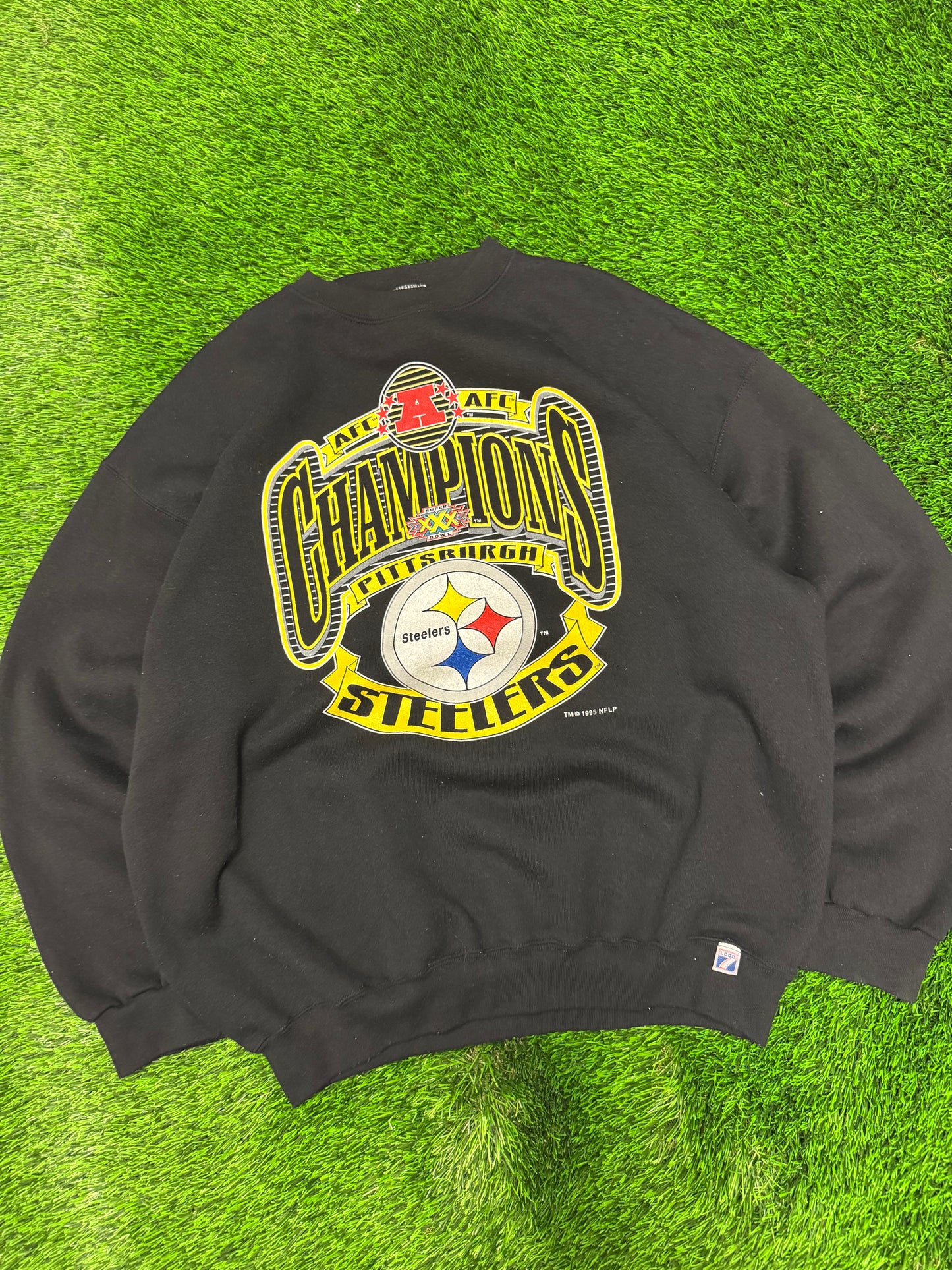 1996 Steelers Super Bowl Champions Vintage NFL Crewneck (XL)