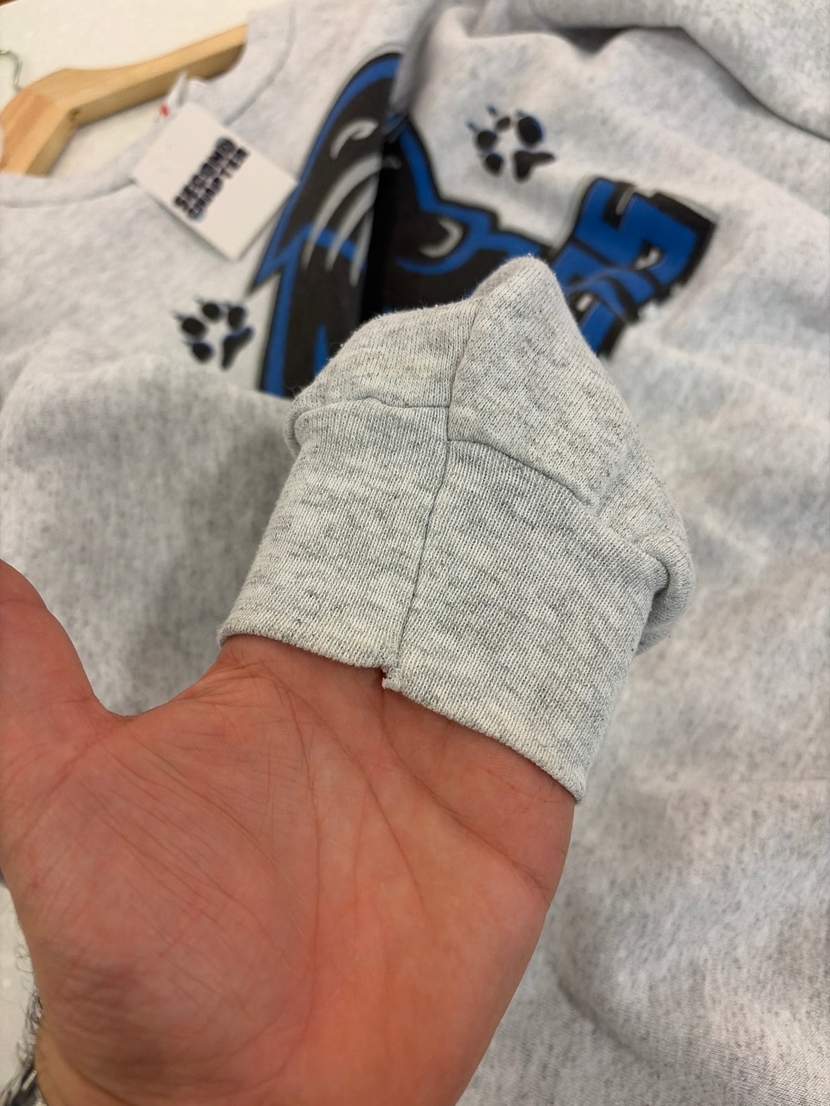 90s Carolina Panthers Paw Print Nike Crewneck (XL)