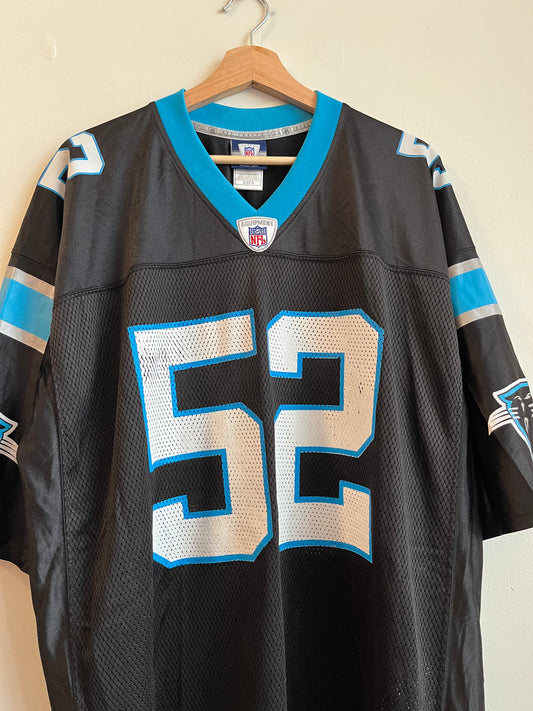 00s Carolina Panthers Jon Beason Reebok Home Jersey (XL)