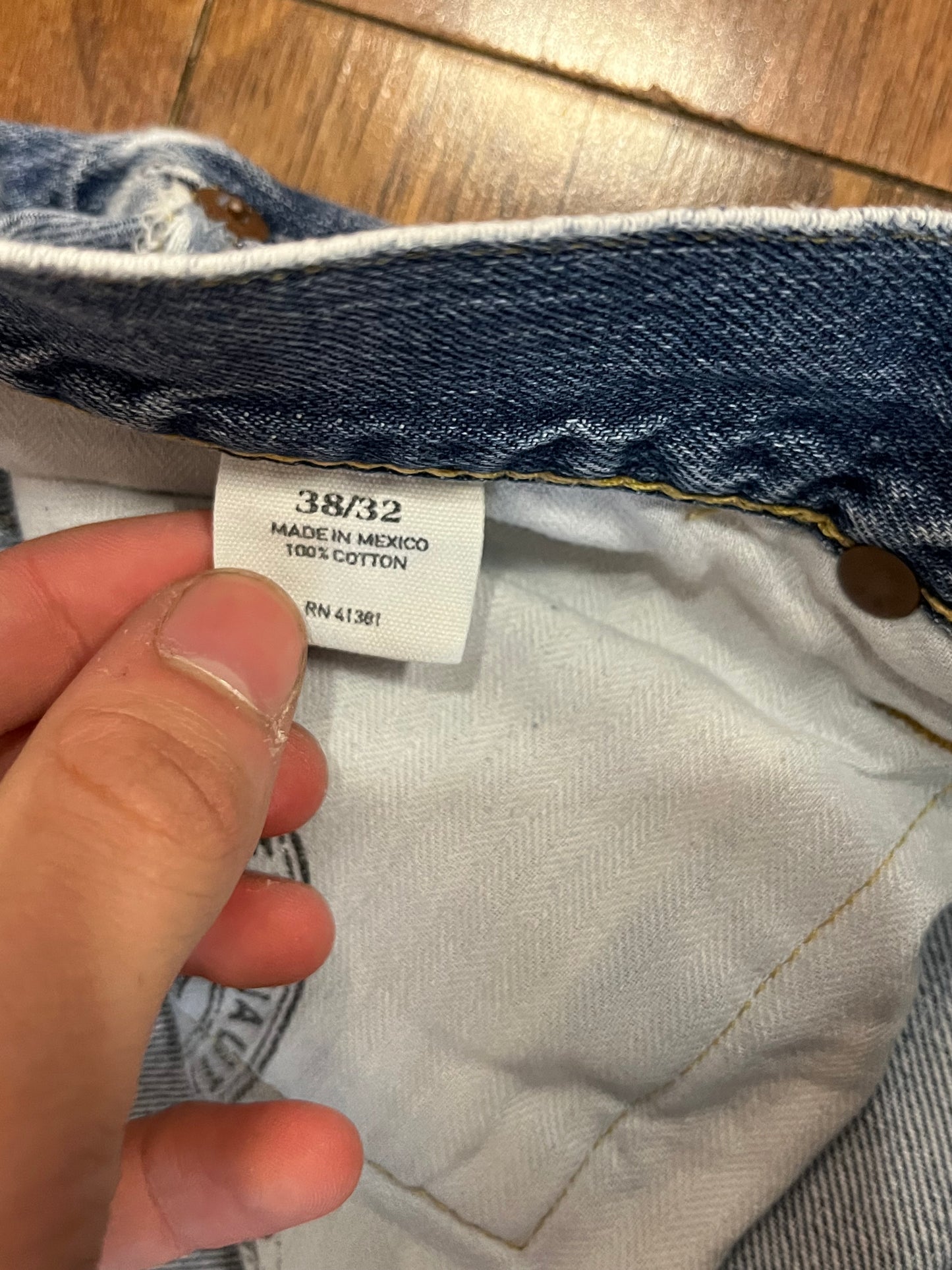 00s Polo Ralph Lauren Distressed Bootcut Jeans (38 x 32)