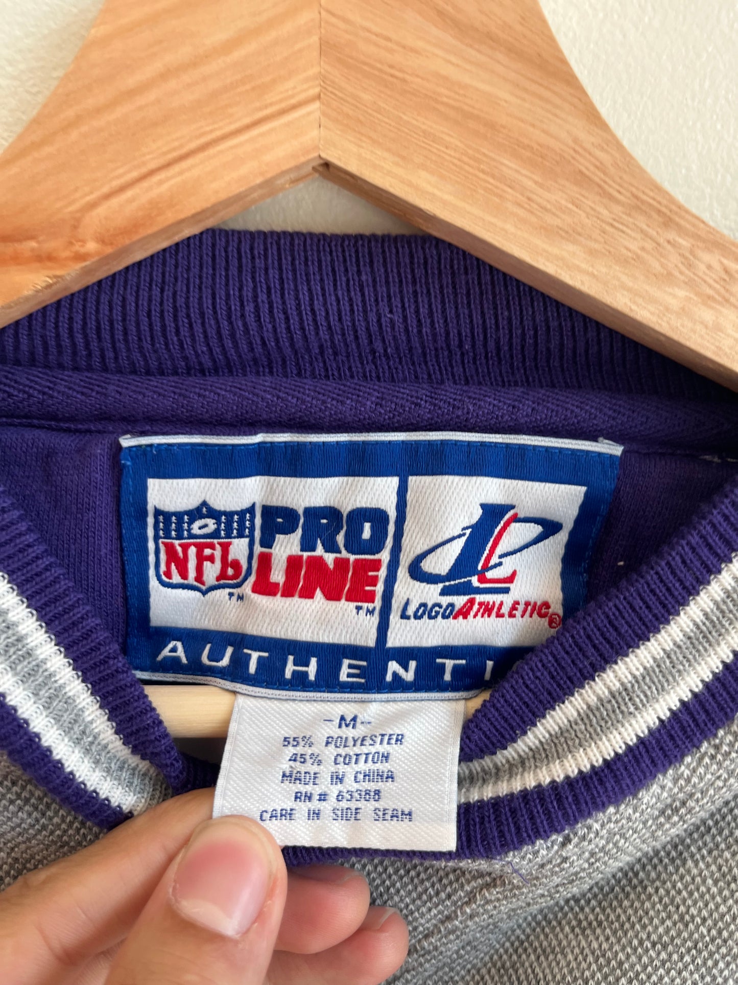 90s Baltimore Ravens NFL Pro Line Logo Athletic Crewneck (M)