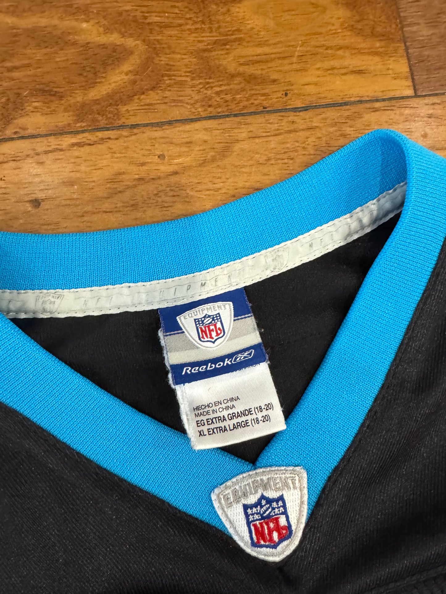 00s Carolina Panthers Keyshawn Johnson Reebok Jersey (Youth XL)