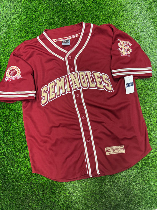 90s Florida State University (FSU) Seminoles Colosseum Baseball Jersey (XXL)