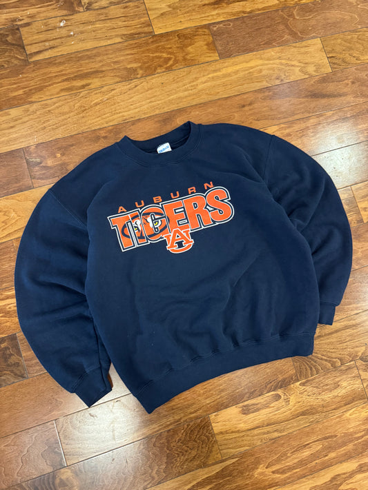 00s Auburn Tigers Spell Out Crewneck (M)