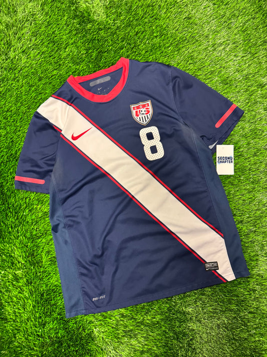 2010 USA Clint Dempsey #8 Vintage Nike World Cup Kit Jersey (L)